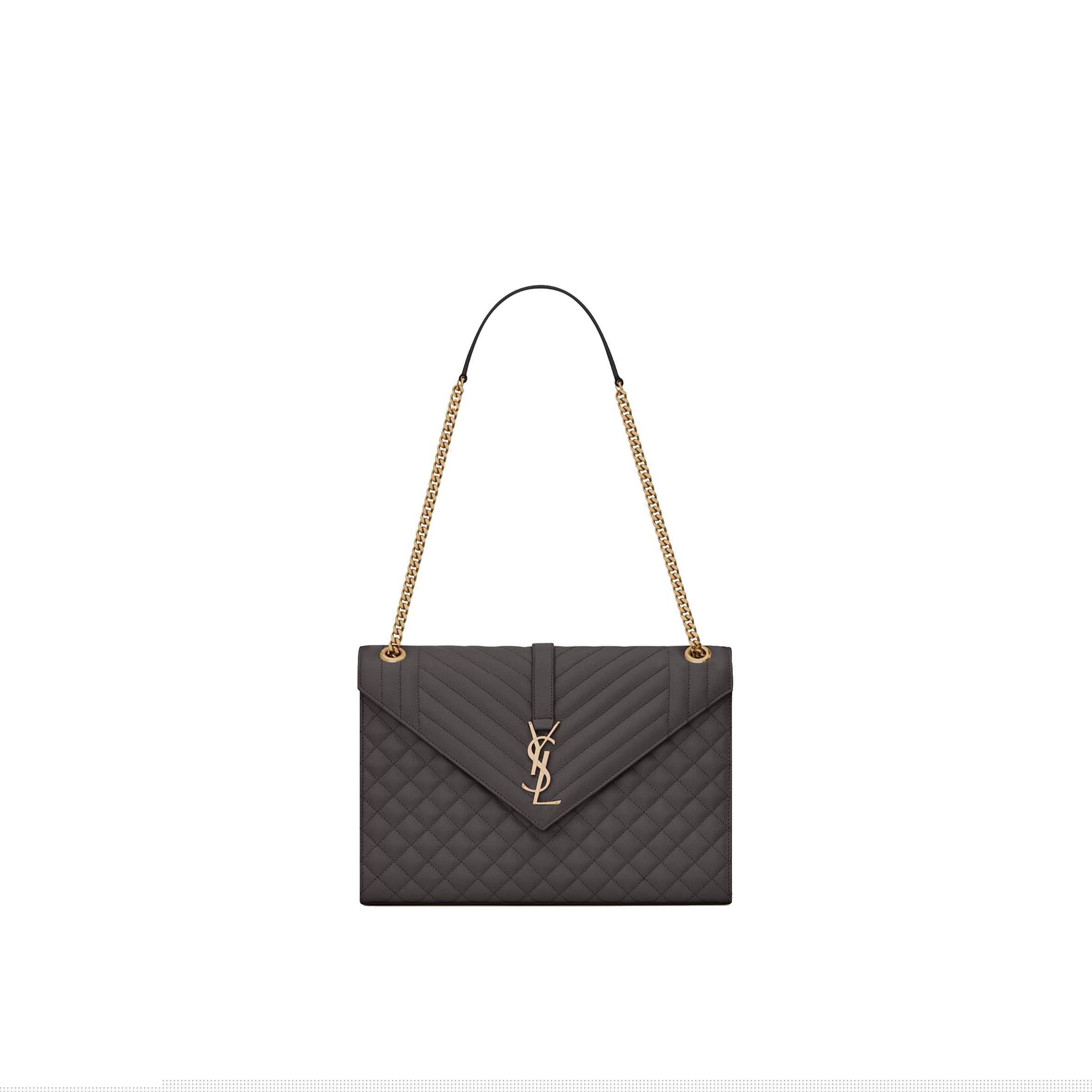 Y*L enveloppe large bag in mix matelassé grain de poudre embossed leather 600166bow971112 (31*22*7.5cm)