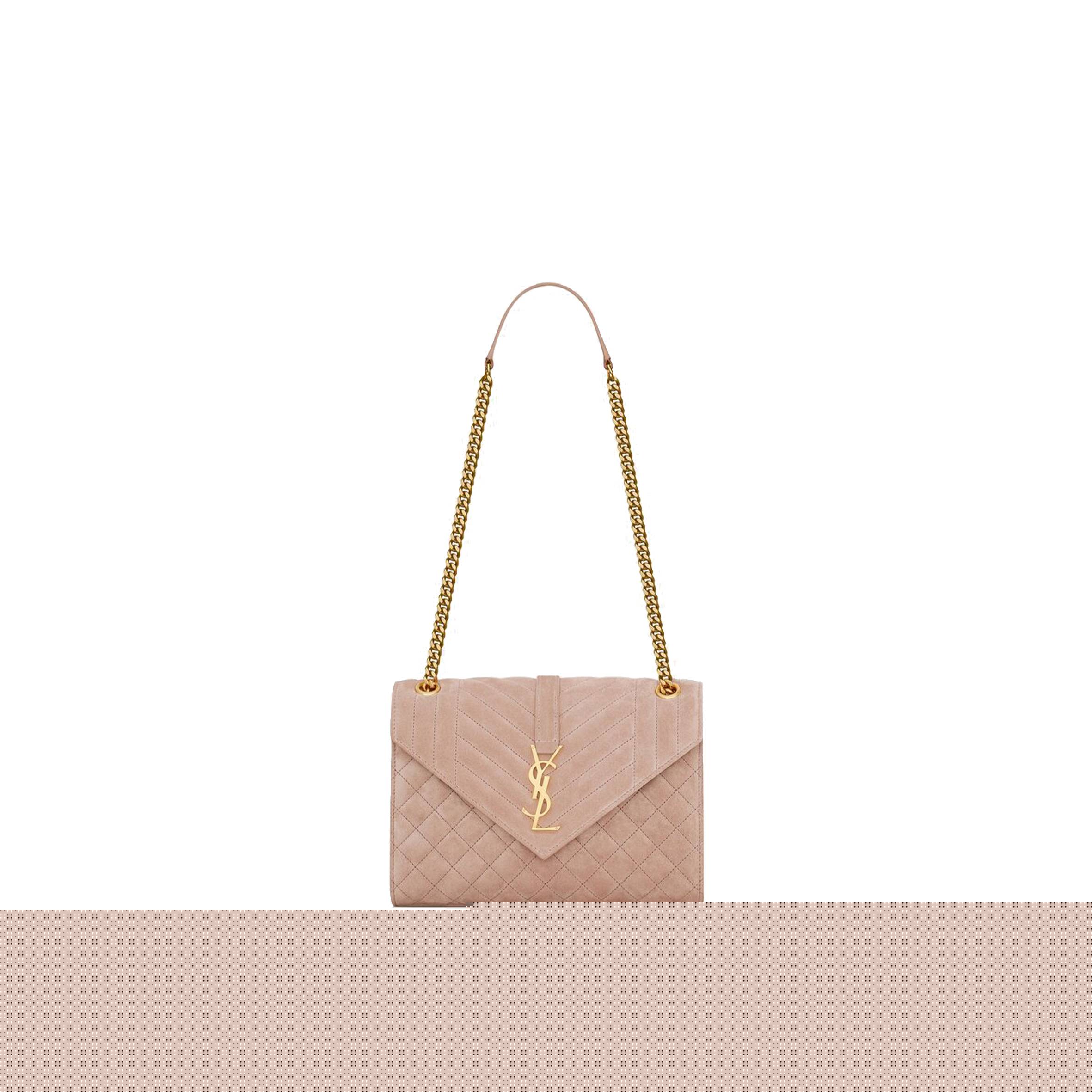 Y*L envelope medium chain bag in mix matelassé suede 6001851s7f12738 (24*17.5*6cm)