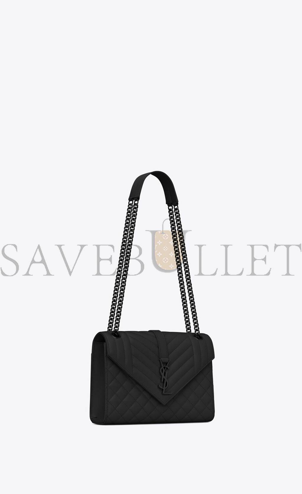 Y*L envelope medium chain bag in mix matelassé grain de poudre embossed leather 600185bow981000 (24*17.5*6cm)