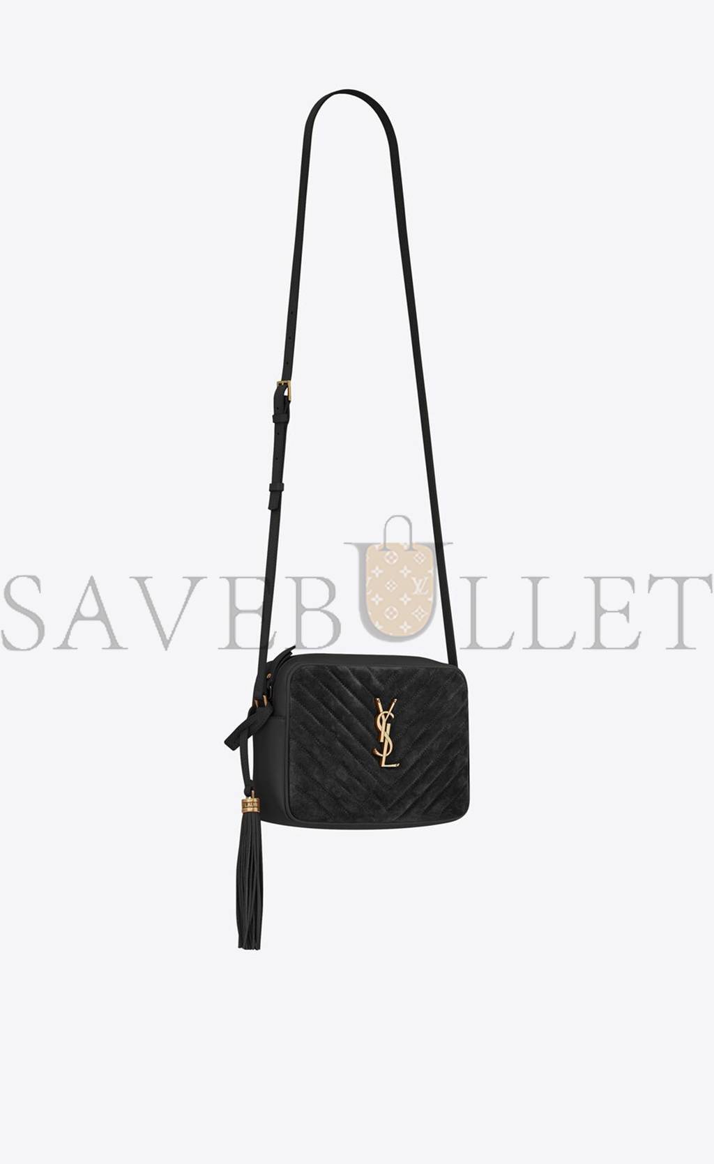 Y*L lou camera bag in quilted suede and smooth leather 612544c4bw71000 (23*16*6cm)