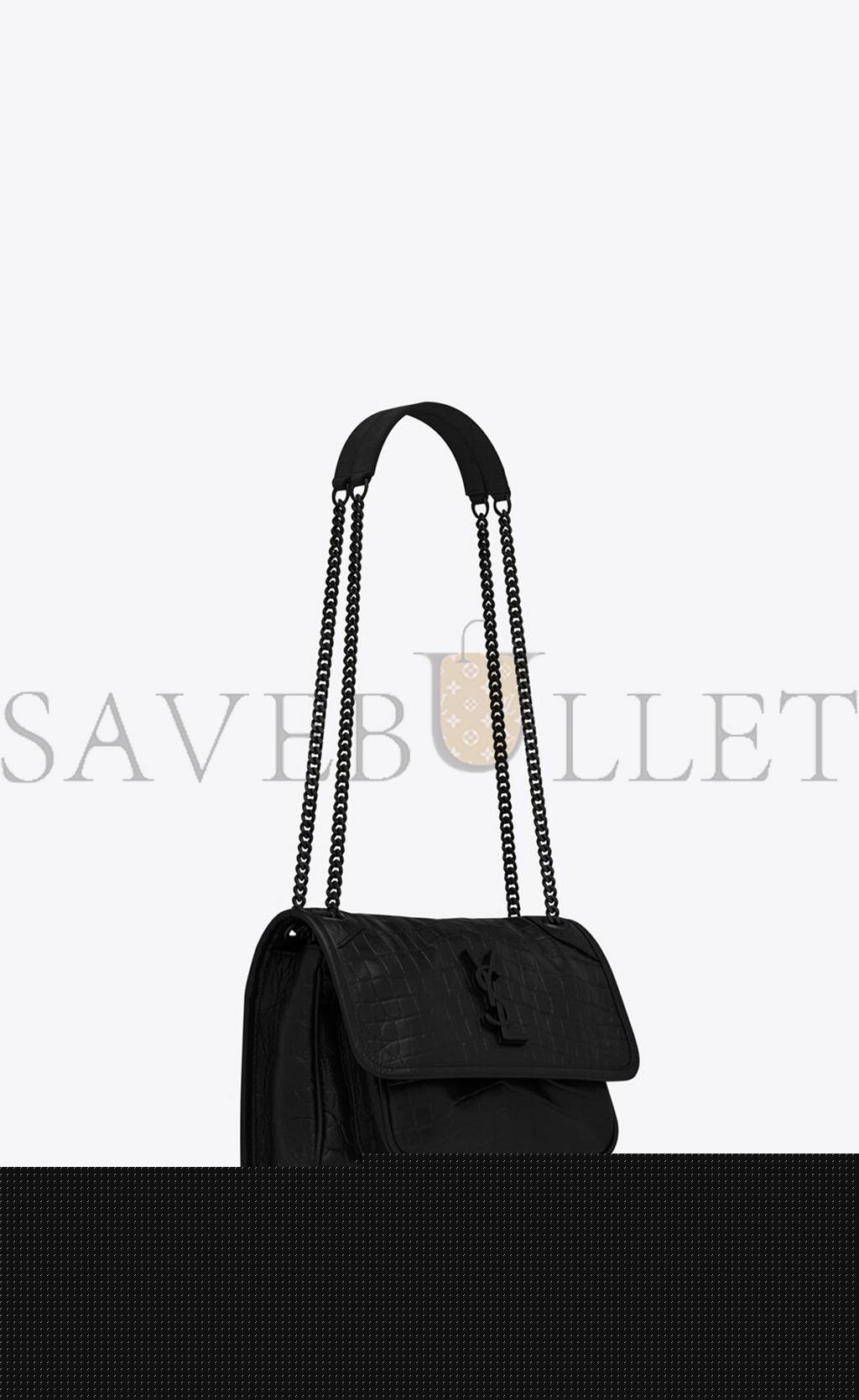 Y*L niki baby chain bag in crocodile-embossed leather 6331511k00u1000 (21*16*7.5cm)