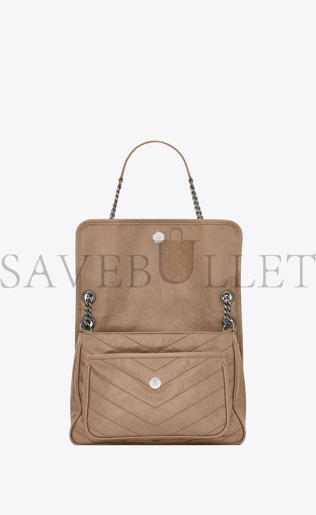 Y*L niki medium chain bag in crinkled vintage vegetable-tanned leather 6331581yg042826 (28*20*8.5cm)