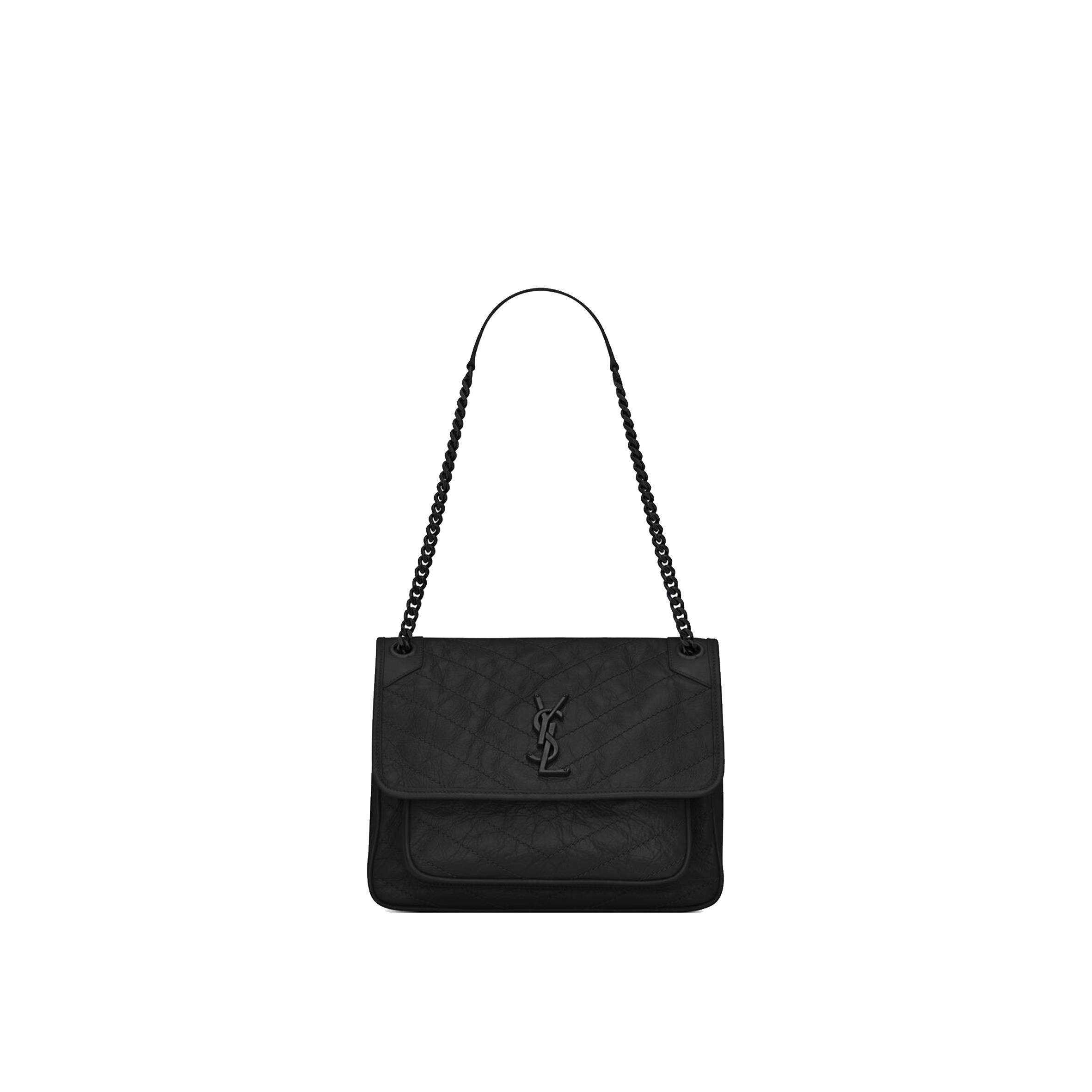 Y*L niki medium chain bag in crinkled vintage leather 6331840en081000 (28*20*8.5cm)