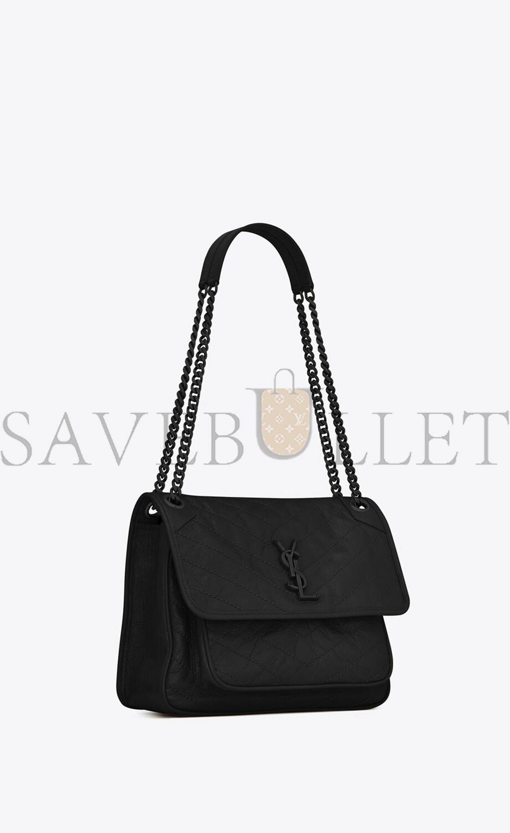 Y*L niki medium chain bag in crinkled vintage leather 6331840en081000 (28*20*8.5cm)