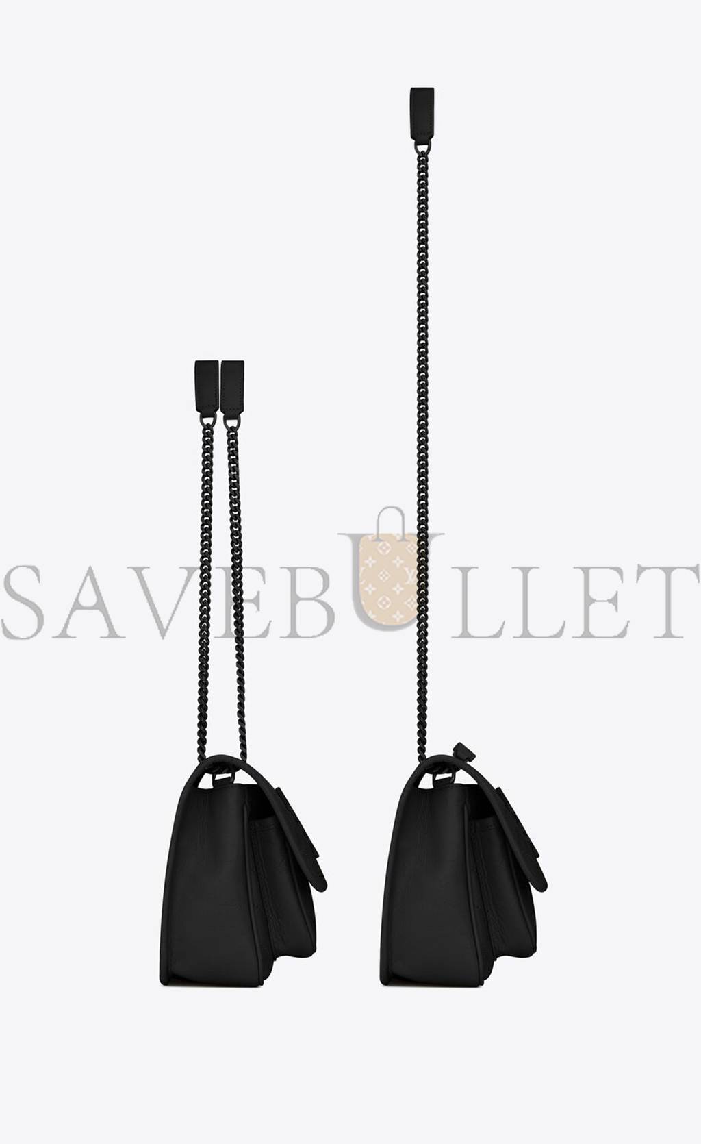 Y*L niki baby chain bag in crinkled vintage leather 6331850en081000 (21*16*7.5cm)