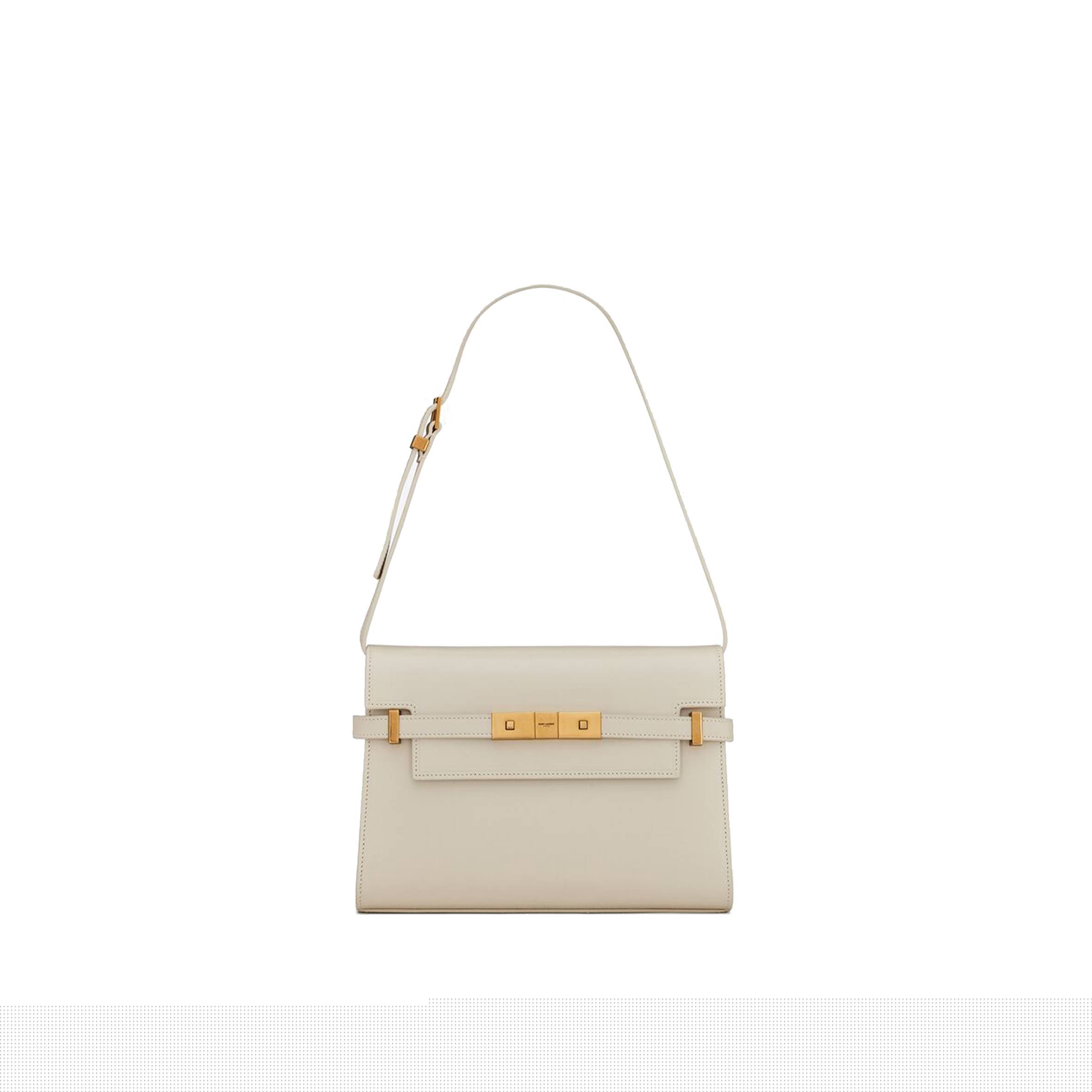 y*l manhattan small shoulder bag in box Sa**t Lau*nt leather 6756260sx0w9207 (24*17.5*6cm)