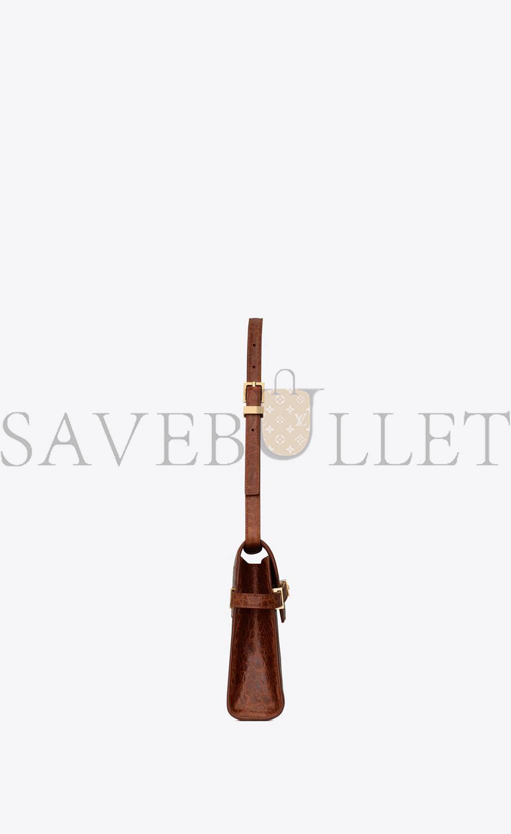 Y*L manhattan small shoulder bag in crocodile-embossed leather 675626aaaoh2591 (24*17.5*6cm)