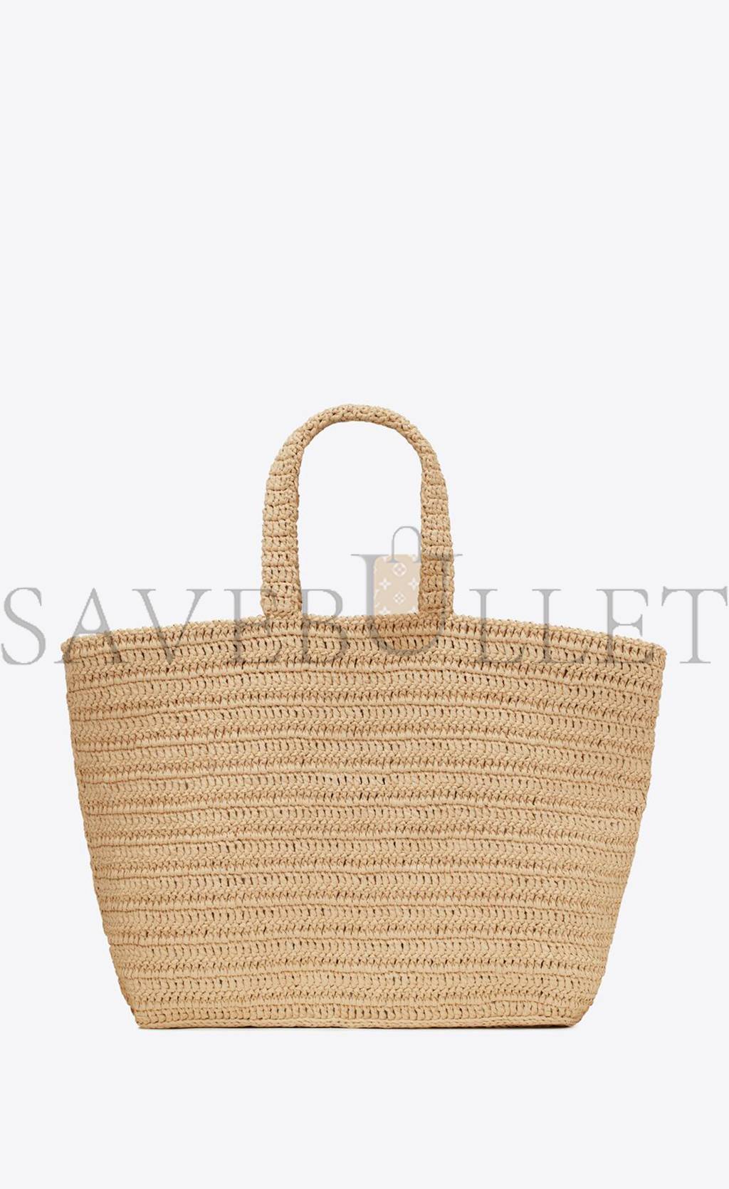 y*l rive gauche S*pple tote bag in raffia crochet 688864gaaa12086 (38*35*14.5cm)