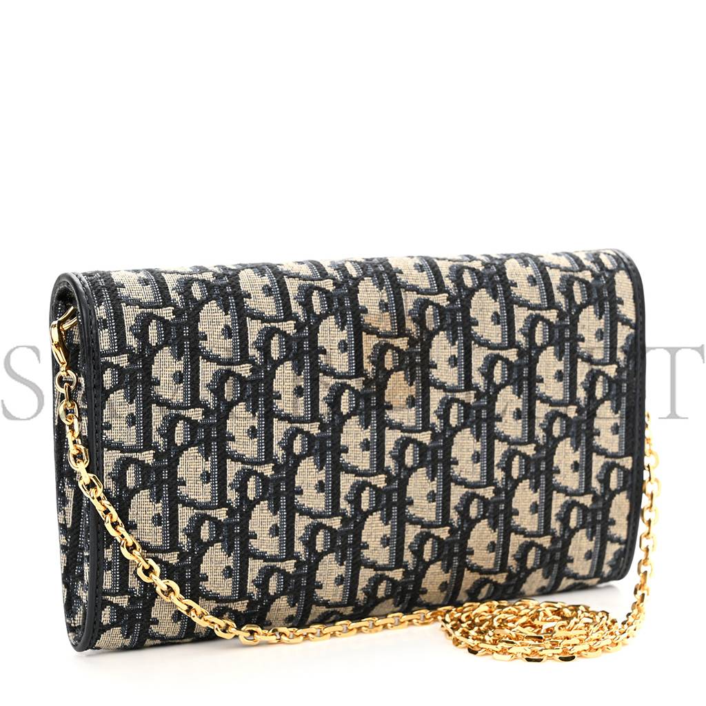 D*or oblique bobby east west pouch blue (22*13*3.2cm)