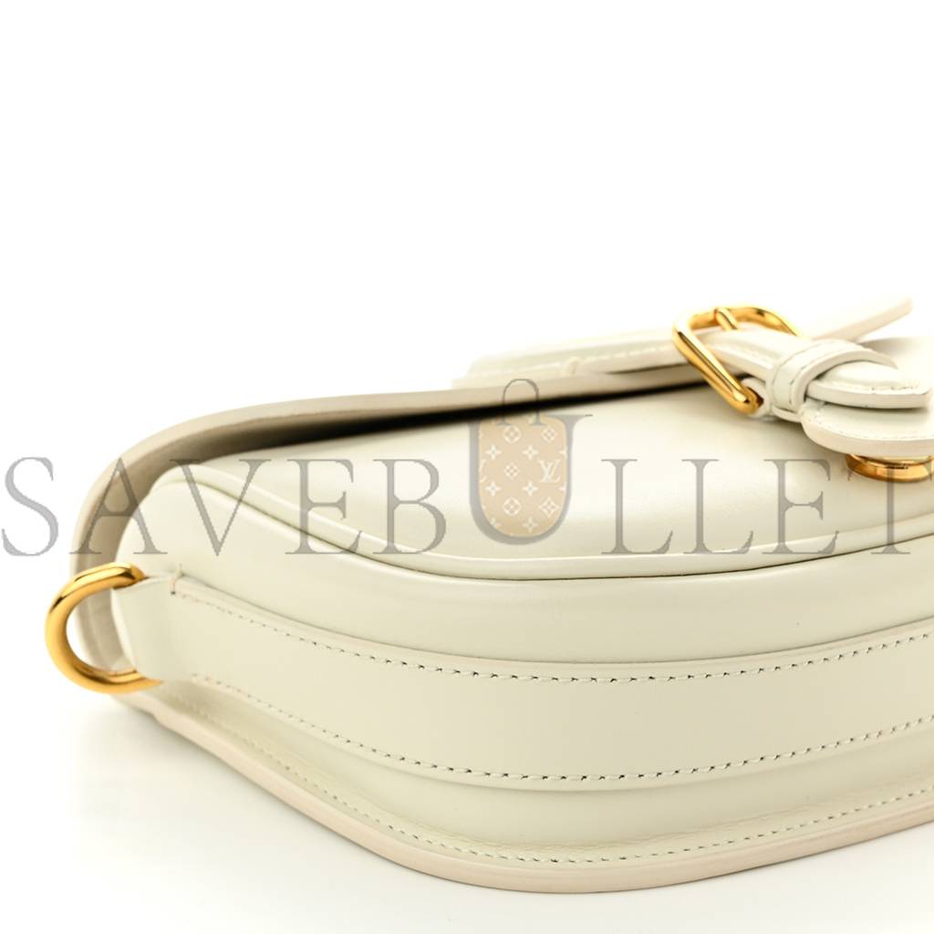 D*or box calfskin small bobby bag white (19*15*5.1cm)