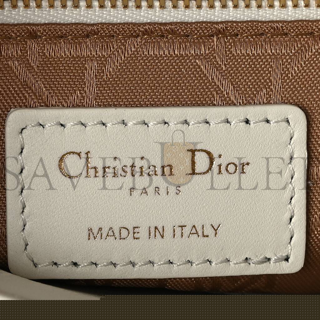 D*or lambskin cannage small my abcD*or lady D*or white (20*18*8.9cm)