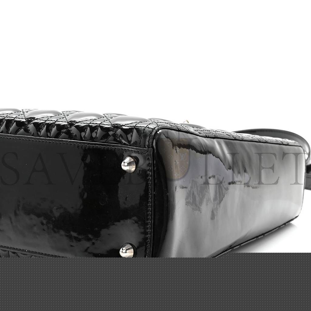 D*or patent cannage large lady D*or black (32*25*12.1cm)