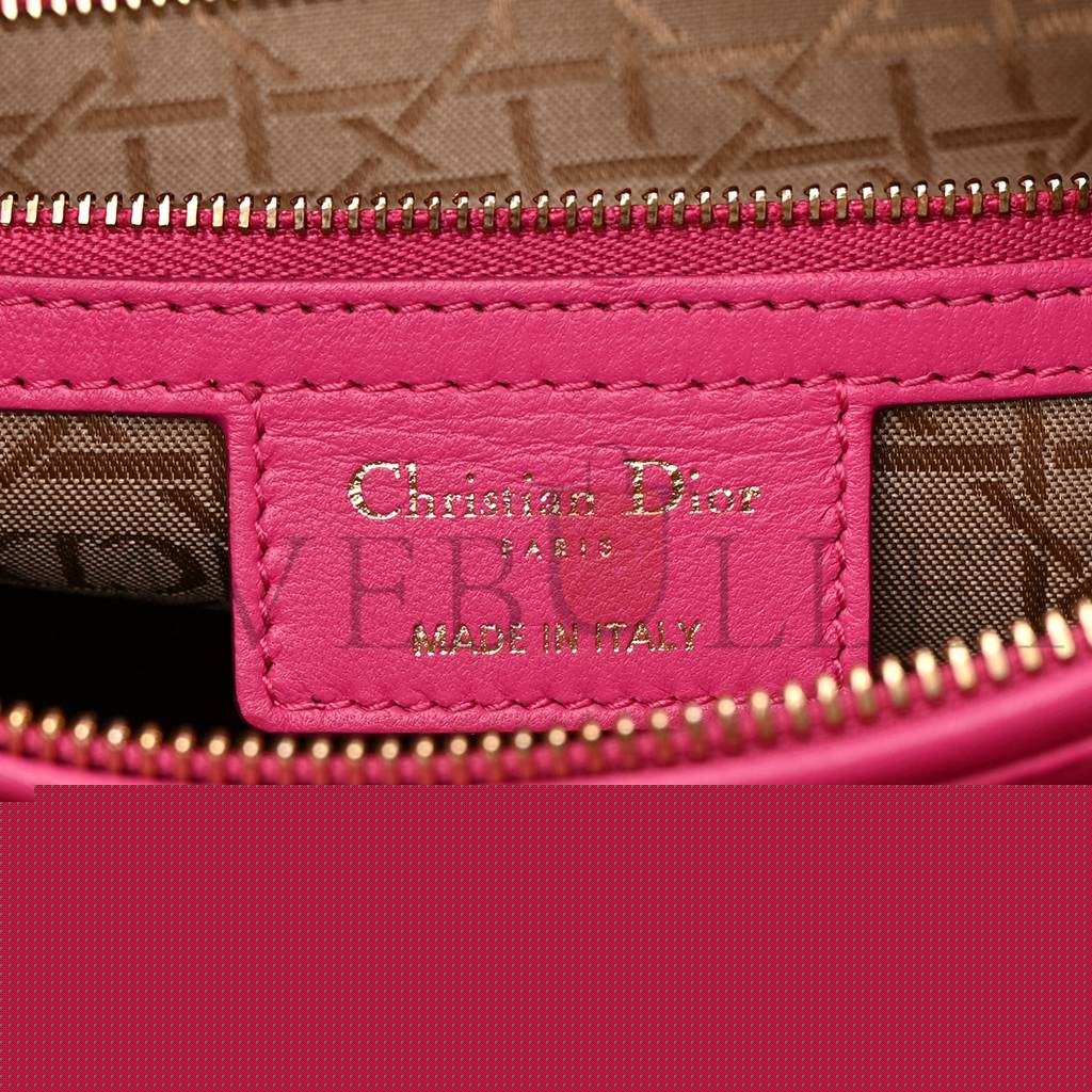 D*or lambskin cannage large lady D*or fuchsia (32*25*8.9cm)