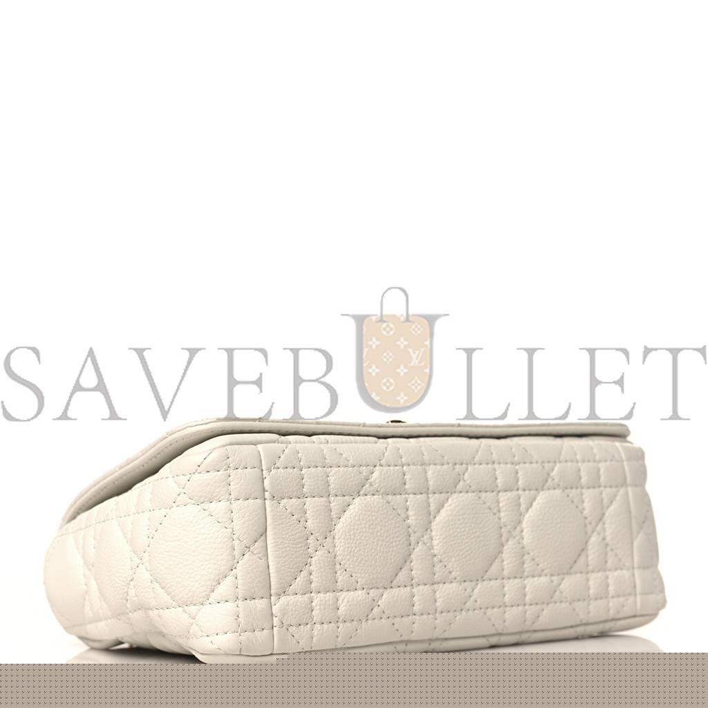 D*or calfskin cannage small caro bag ivory (20*11*7.6cm)