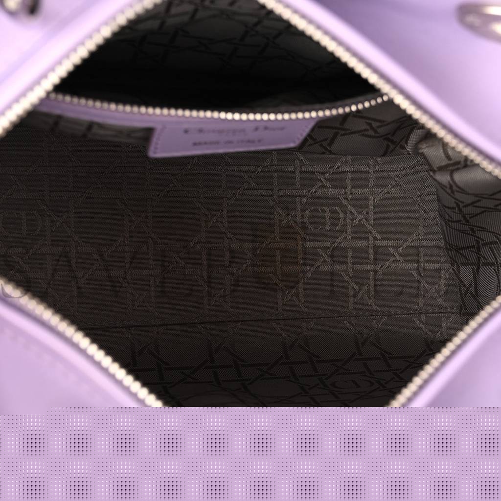 D*or lambskin cannage medium lady D*or purple (24*20*10.8cm)