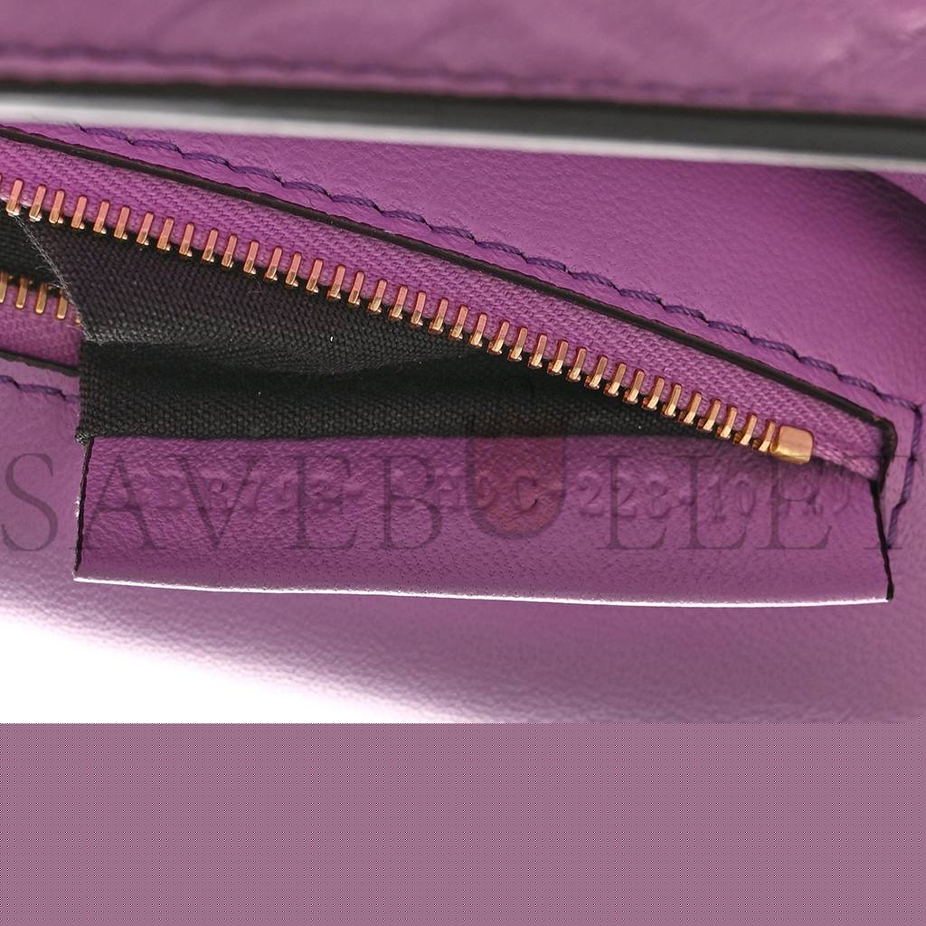 F**di nappa small ff embossed midi chain baguette violetta (23*13*6cm)