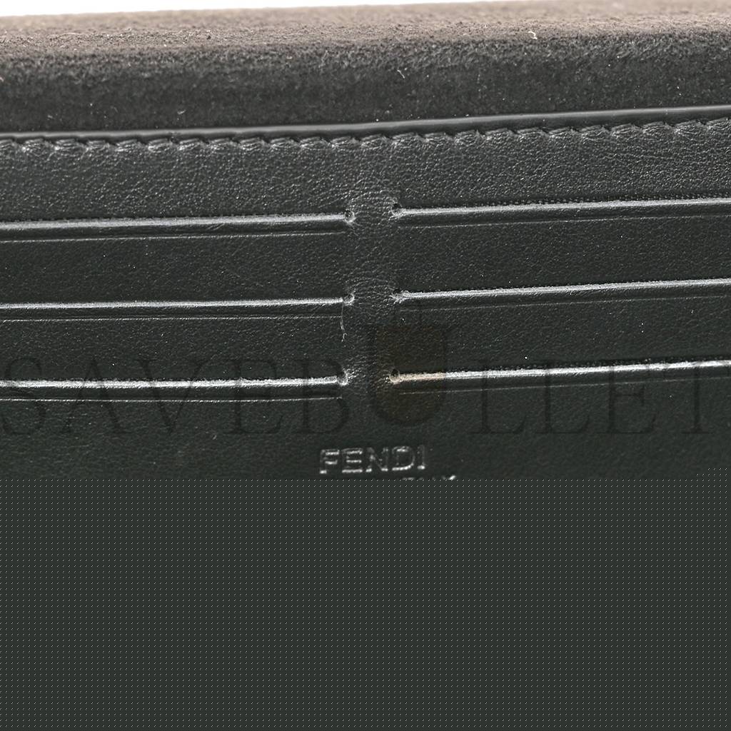 F**di fabric jacquard reactive jean denim vitello cover ff baguette soft trunk blue black (21*12*6cm)