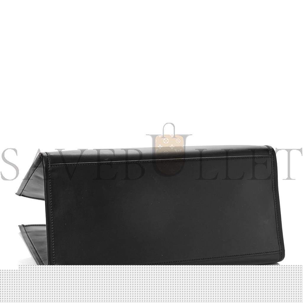 F**di vitello king plexiglass large F**di sunshine shopper tote black (41*34*18cm)