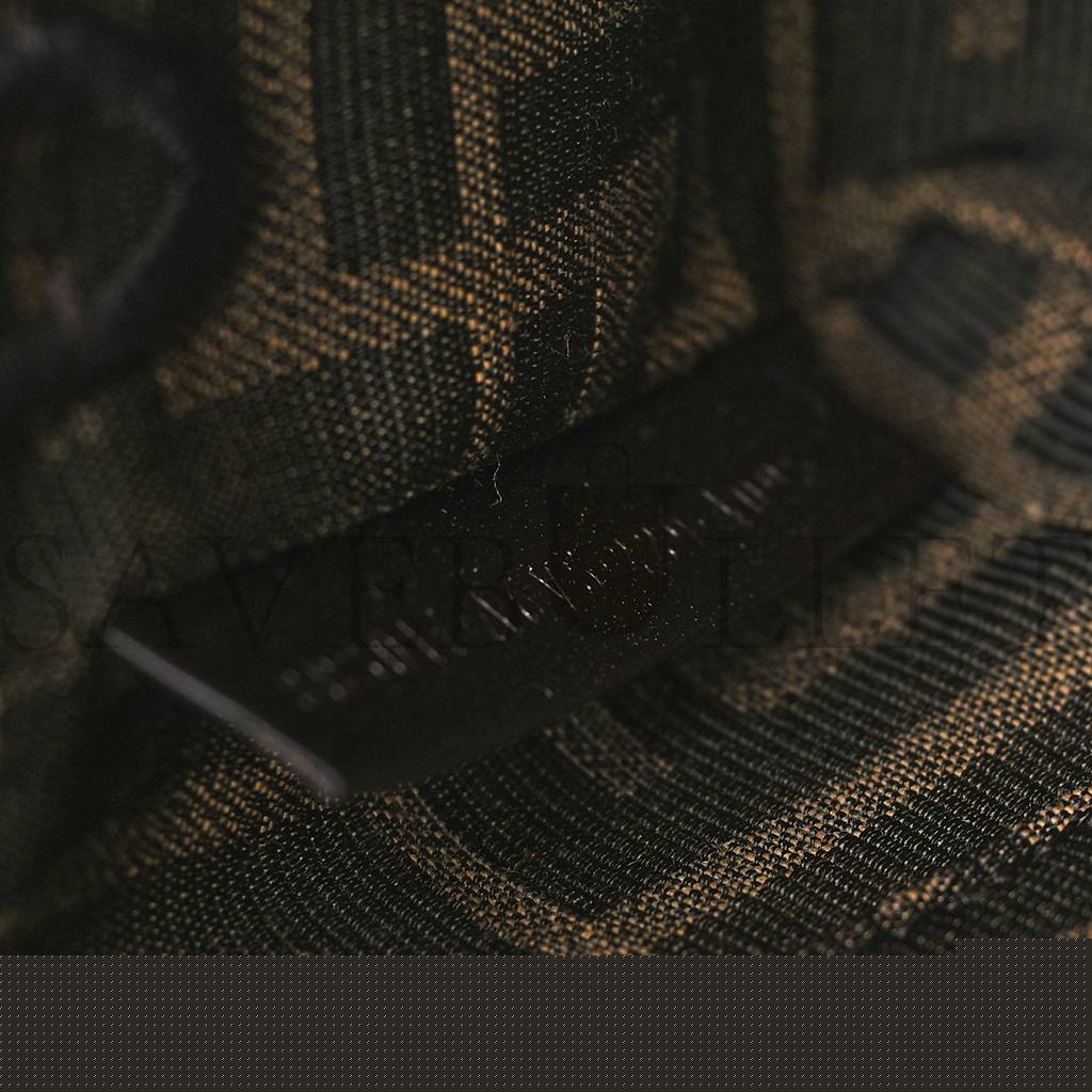 F**di fabric jacquard ff 1974 mini baguette tobacco moro black (19*11*5cm)