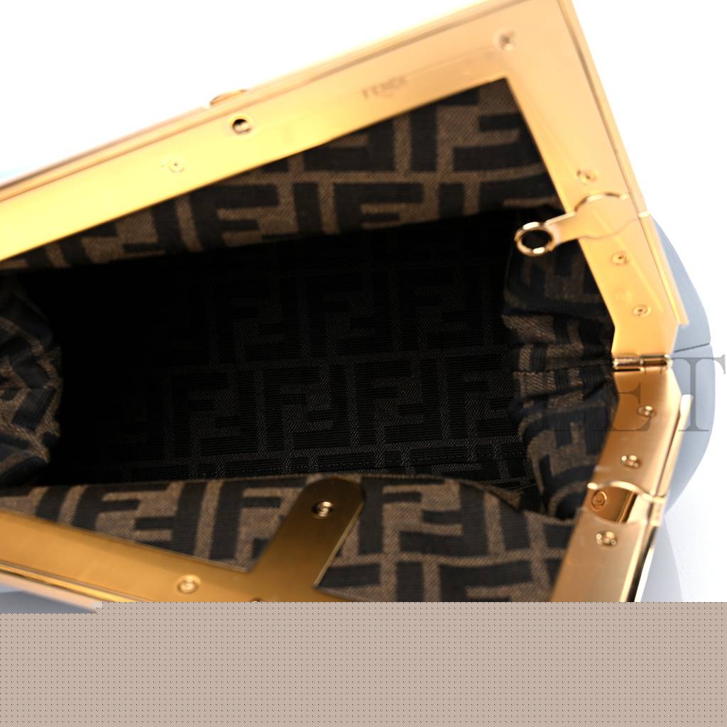 F**di shiny nappa medium F**di first azzurro baby (30*25*10cm)