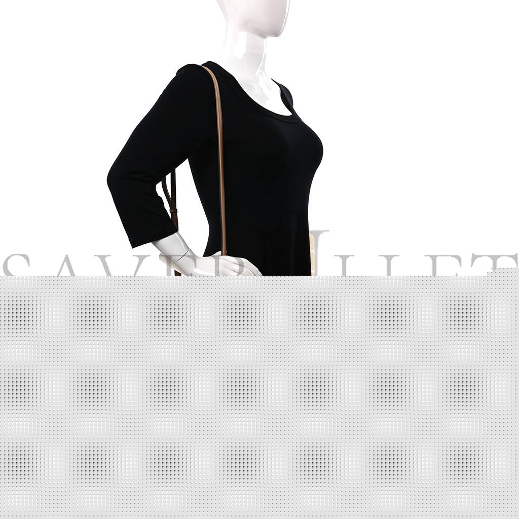 F**di shiny nappa petite peekaboo i see u satchel miele scuro (20*15*9cm)